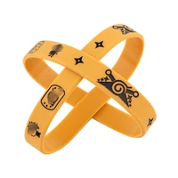 yq523 anime cool darts pattern bracelets wristlet cartoons bangle fashion sports wristband soft silicone rubber bracelet jewelry