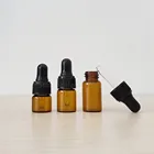 1 мл 2 мл 3 мл портативный Янтарный ароматерапия Esstenial масло бутылка со стеклянной капельницей для глаз, 5 мл мини пустая бутылка-капельница 10 шт