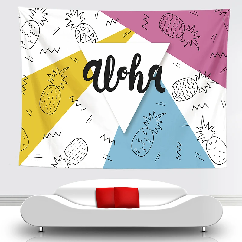 Настенная ткань гобелен цветок настенная модный Настенный Ковер новое