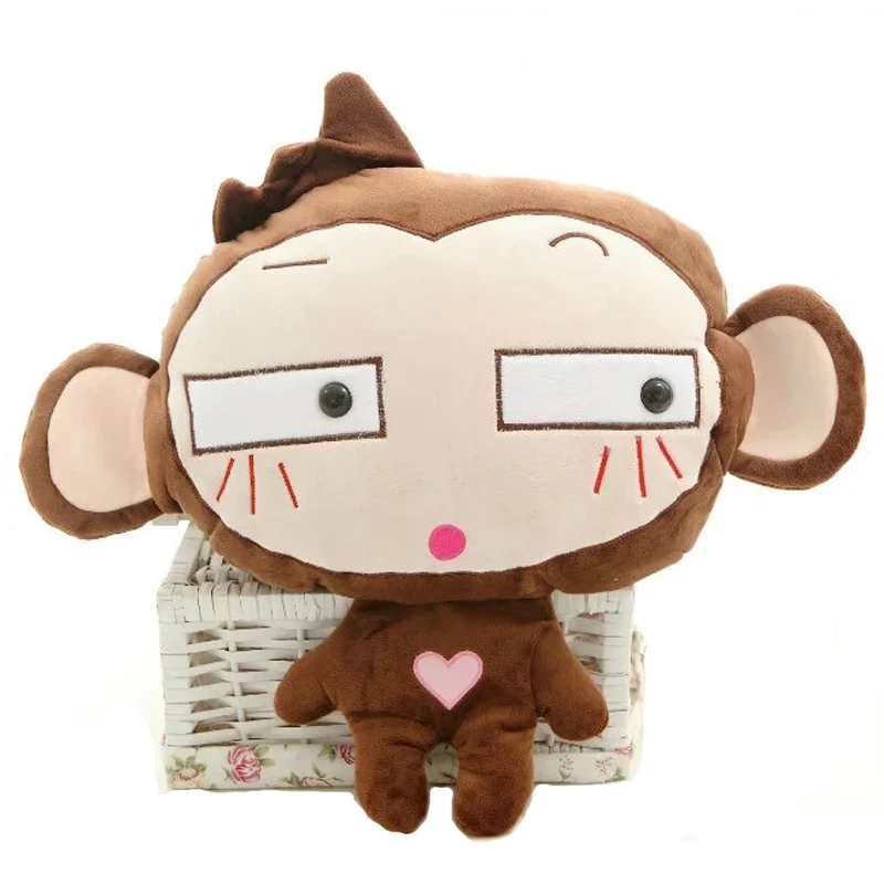 Милая обезьянка портативное одеяло плюшевые игрушки грелка для рук мягкие куклы