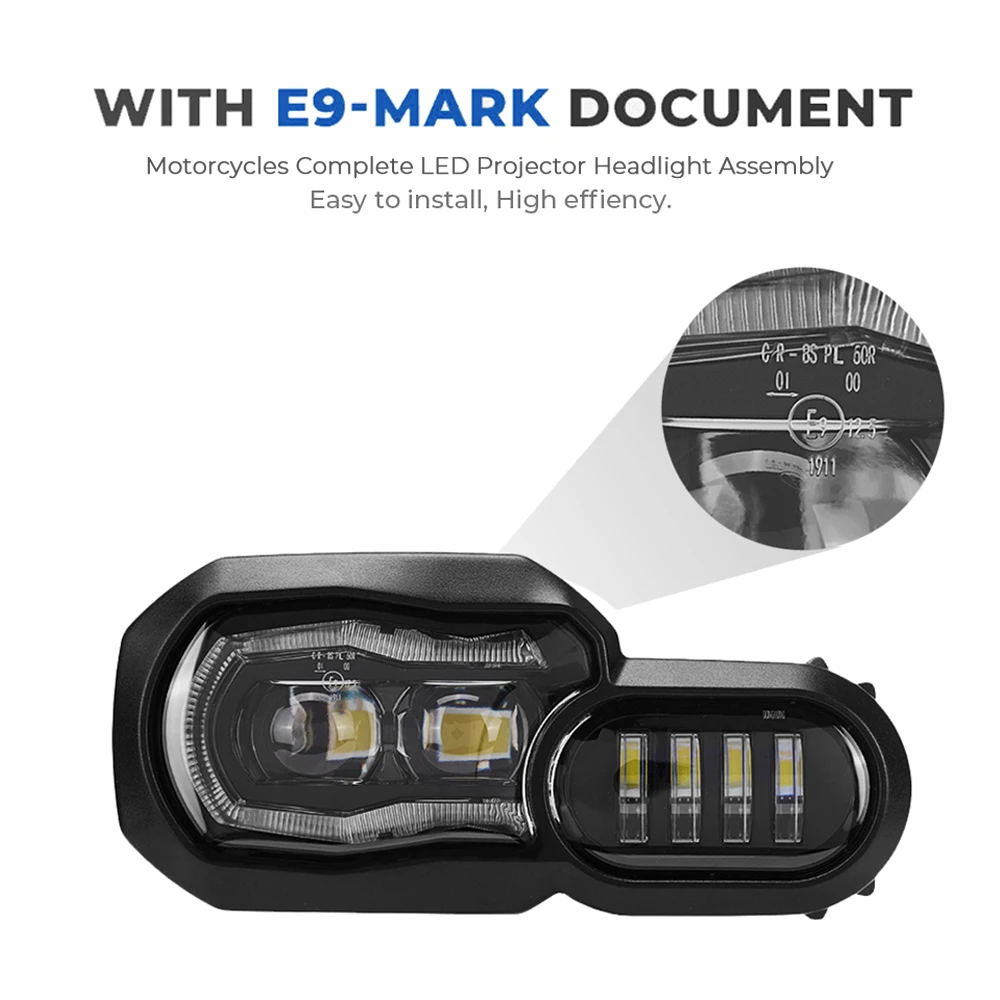 Большая распродажа! Одобренные E mark фары для BMW F650GS F700GS F800GS ADV F800R мотоцикла