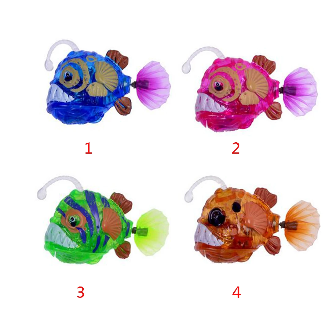 

Electronic Flashing Swim Fish Toy Activated Battery Powered Toy Intellectual Development Interactive Toys For Baby Kids Gifts