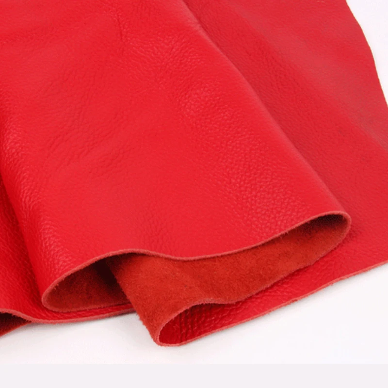 Красный цвет Ручная работа Дубления овощей из натуральной кожи шт ремесла Сделай