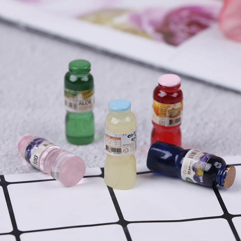 

Новые 5 шт/упаковка, шт./компл. мини-Бутылочки для напитков бутылка игрушки куклы напиток Кухня Гостиная Декор Деревянный Кукольный миниатюр...