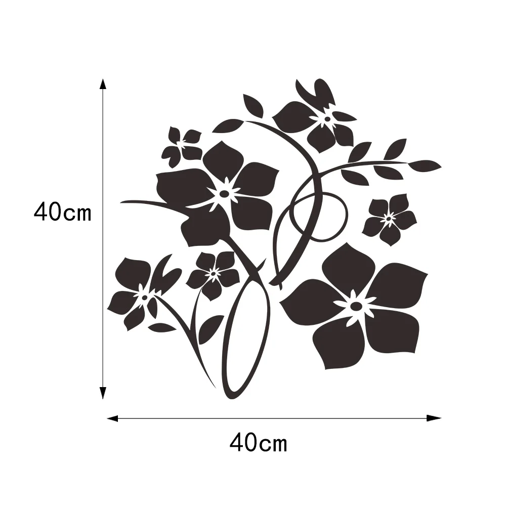 

Flower Vine Wall Stickers Home Decoration For Kitchen Fridge Living Room Bathroom Wall Decor Peel & Stick Waterpoof Wall Paster