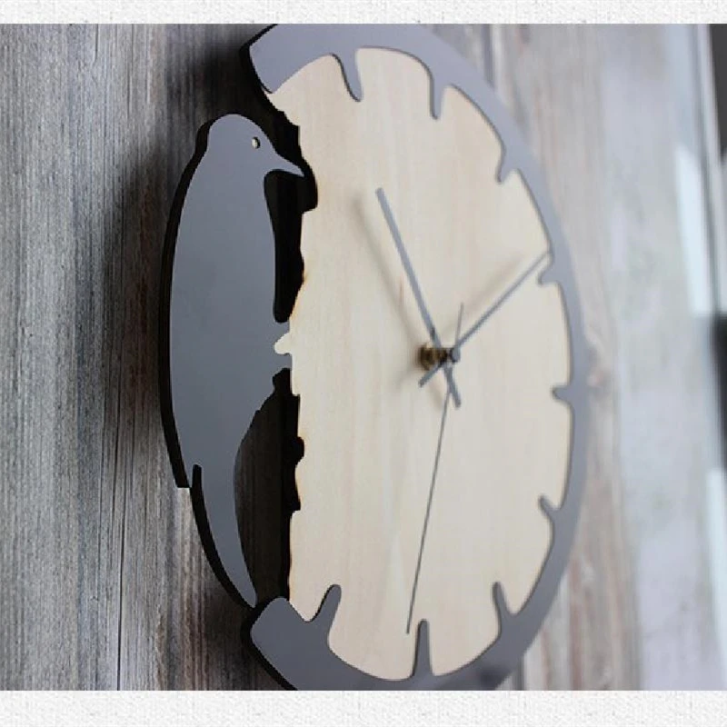 

Настенные часы с Дятлом, в европейском стиле, для гостиной, спальни, в стиле ретро