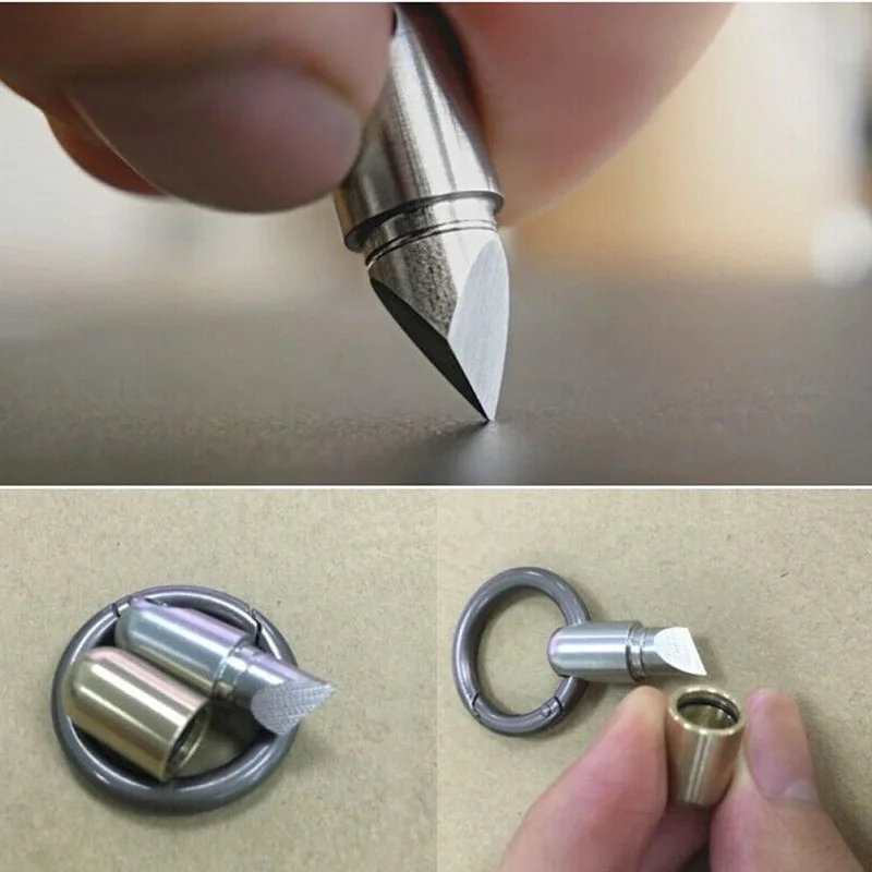 Крошечный нож капсула режущий инструмент из нержавеющей стали для повседневного