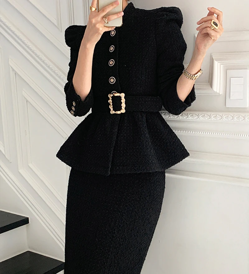 

Autumn Suit Little Fragrant Style Suit Female Autumn Professional Light Mature Temperament Goddess Fan Mingyuan Light Luxury