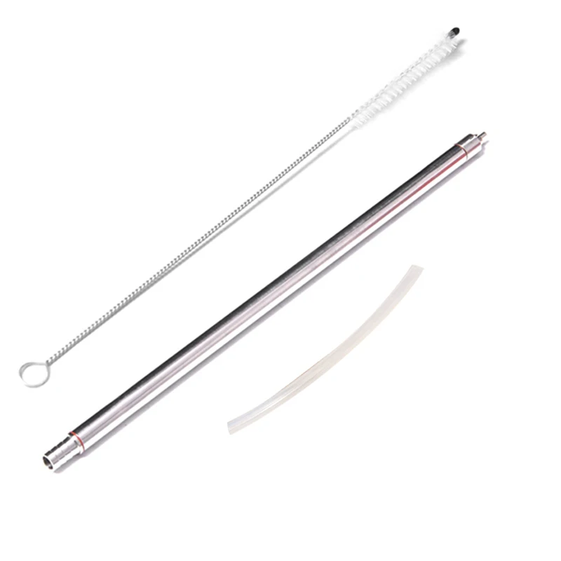 

13.7Inch Length Spring Load Stainless Steel Beer Bottle Filler With Cleaning Brush For Home Brewing Bottling Filling