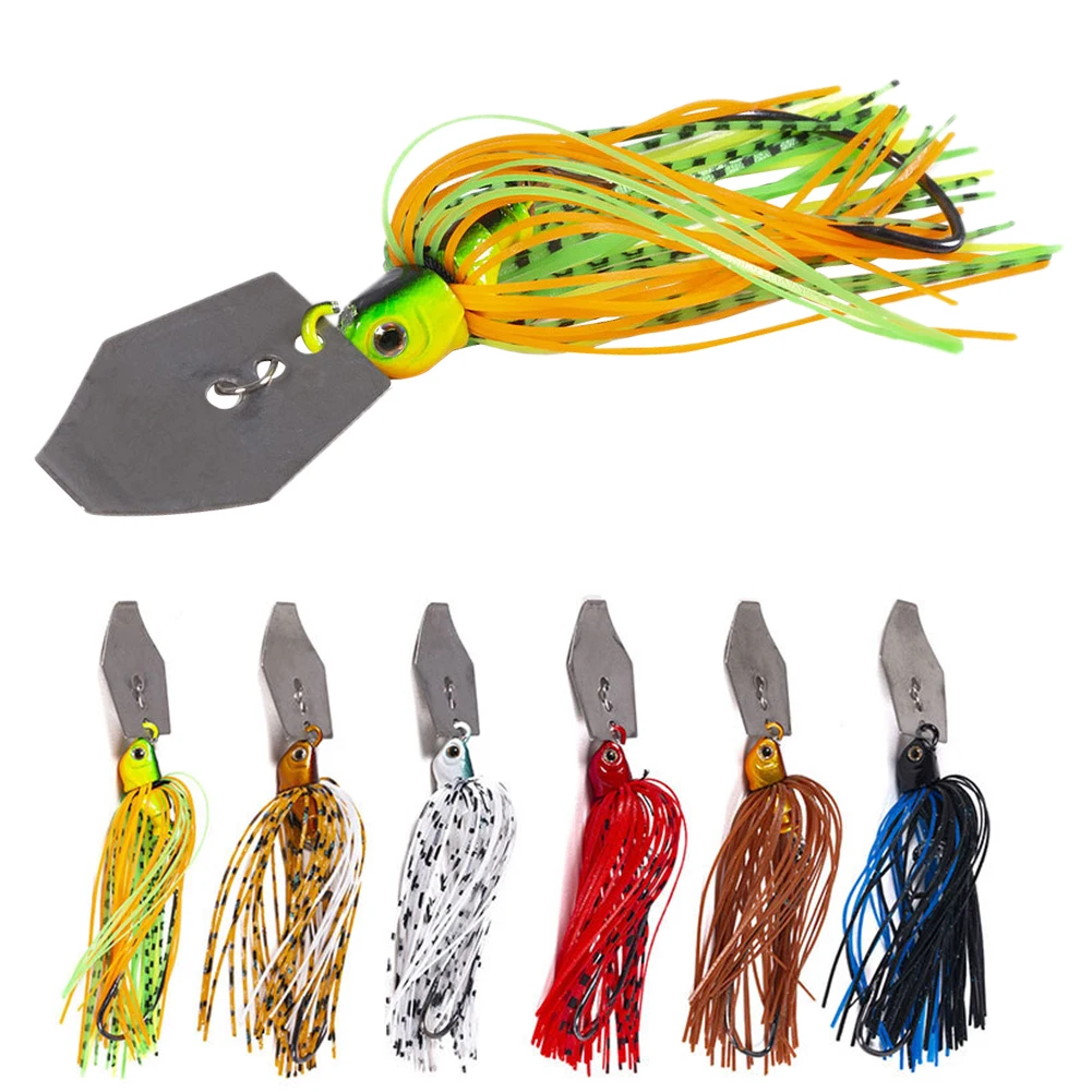 

10 Cm 11 G Cebo Spinner Cebo Swinger Buzzbait Chatte Bait Falda De Goma Sintética Cebo De Pesca Bajo