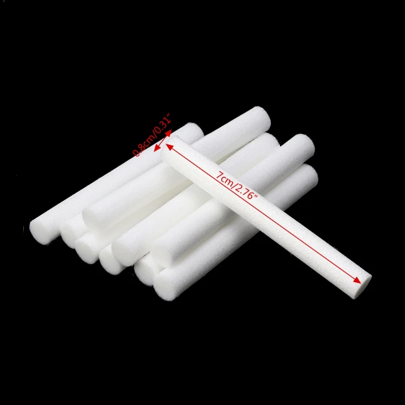 

10Pcs 8mmx70mm Humidifiers Filters Cotton Swab for Humidifier Aroma Diffuser