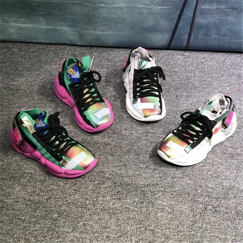 Женские кроссовки на платформе 5 см Koovan повседневная обувь с вулканизированной