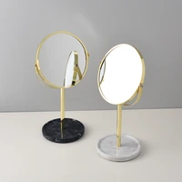 double sided vanity mirror wedding princess mirror with portable beauty mirror gold