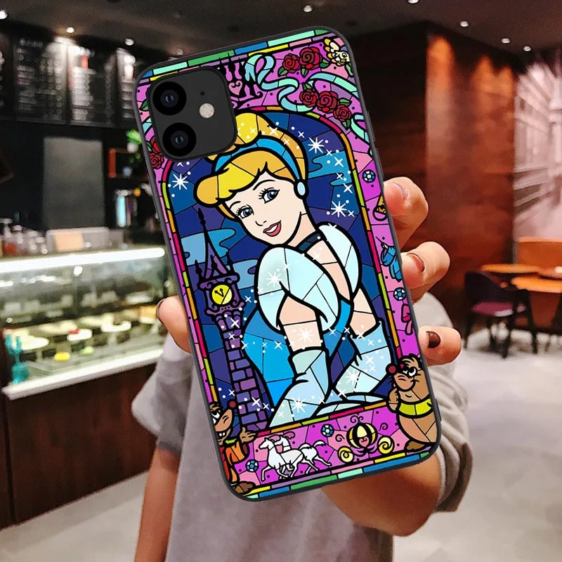 TPU Художественный мягкий чехол для телефона Tinker bells Stitch Белоснежка Принцесса для IPhone X SE 5 5S 6 6S 7 8 Plus XR XS MAX 11 Pro силиконовый чехол - Цвет: TPU