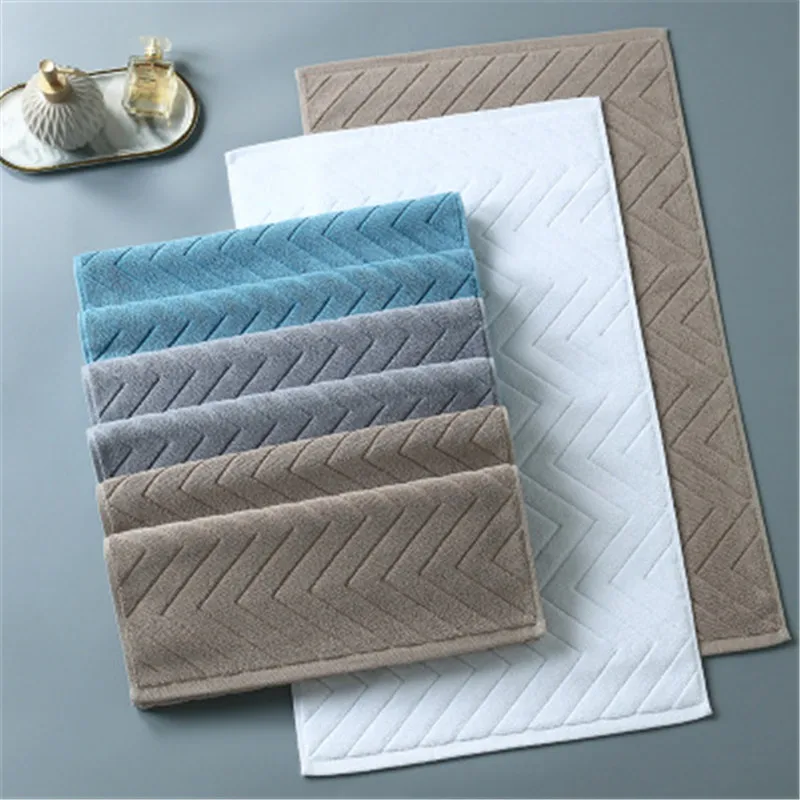 jacquar cotton floor towel ant slip hotel spa beauty bath mat for floor entrance doormat toilet bathtub absorbent bathroom mat free global shipping