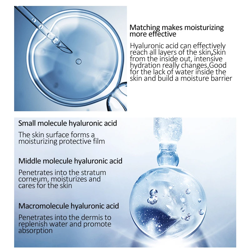 VENZEN Гиалуроновая кислота Увлажняющий уход за кожей лица Сыворотки уменьшает