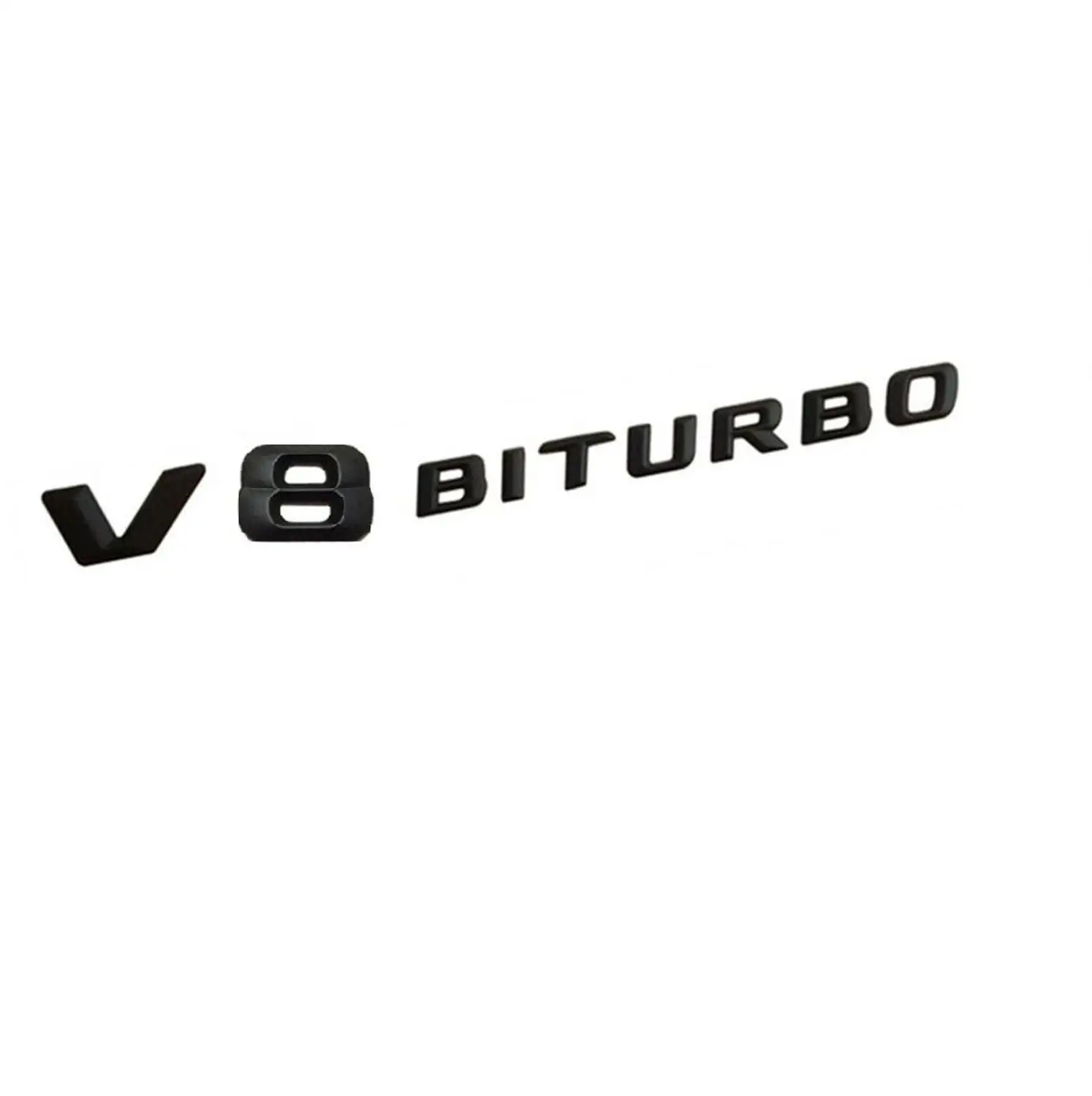 2 шт. черный для V8 BITURBO буквы Эмблема Fender Знак Эмблемы Mercedes Benz|Эмблемы| |
