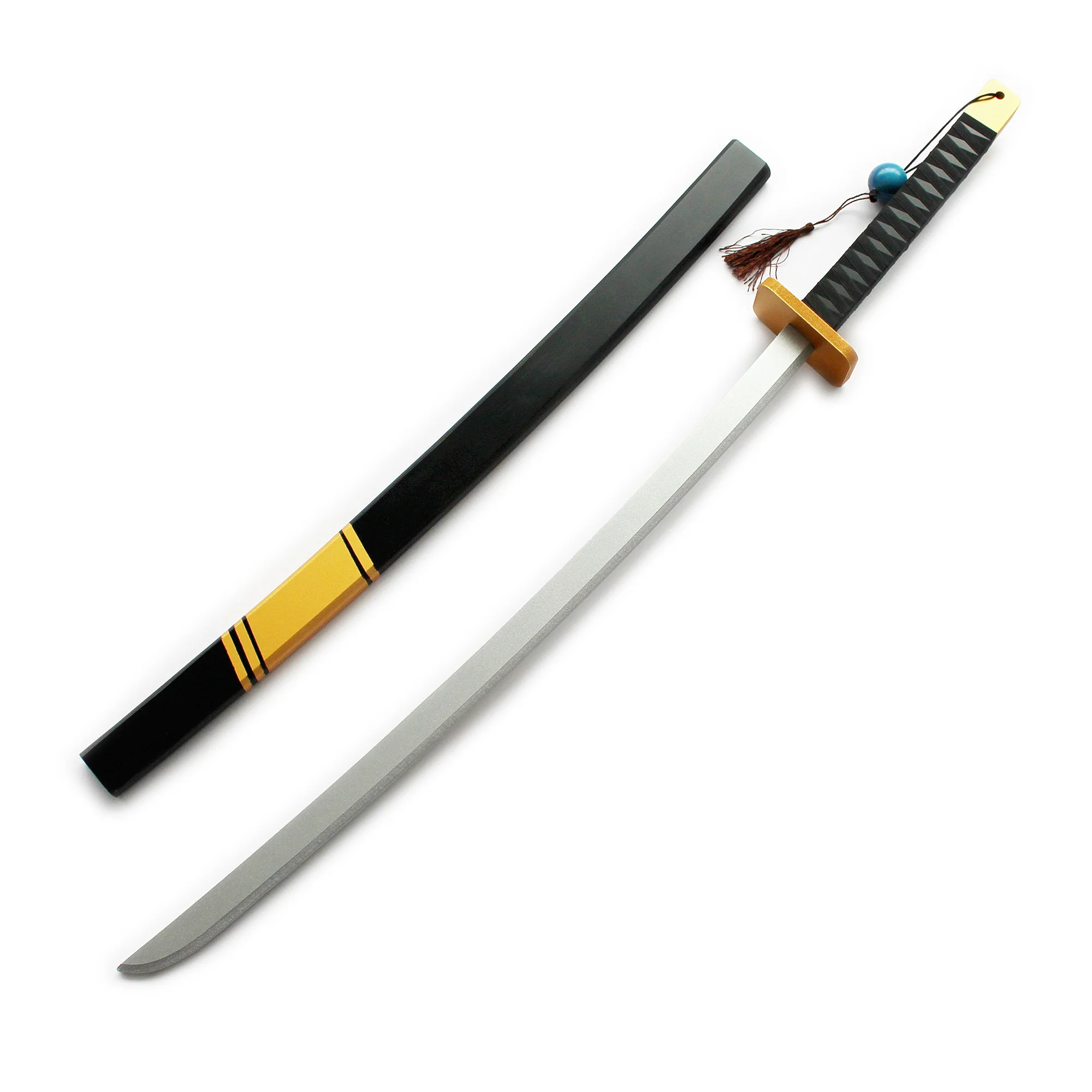 Тогда я получил перевоплотится в слизи Rimuru Tempest маску и меч KATANA Косплей Опора