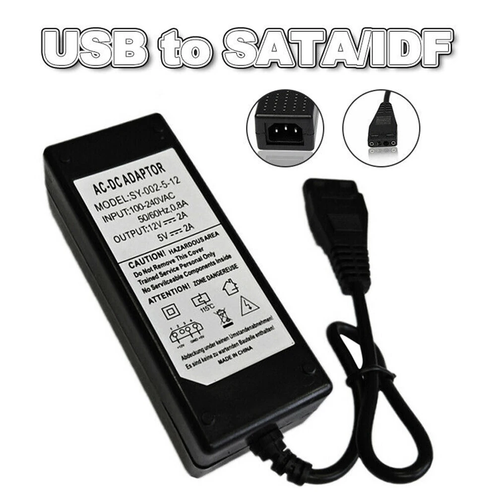 USB-кабель для IDE/SATA 12 В/5 В 2 5 А адаптер питания жесткого диска/HDD/CD-ROM комплектующие
