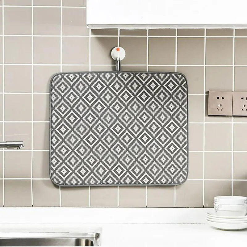 Коврик для сушки посуды 41*49 см кухонной раковины подушка из микрофибры коврик
