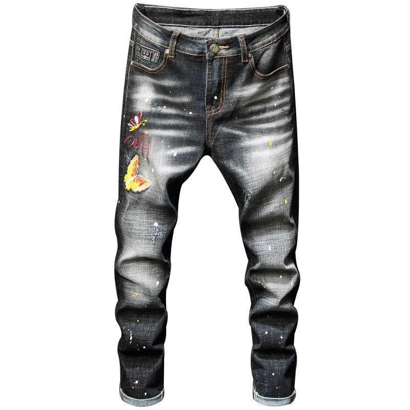 

2019 New Men Slim Denim Man Jean Male Casual Denim Pants Fashion Quality Trousers