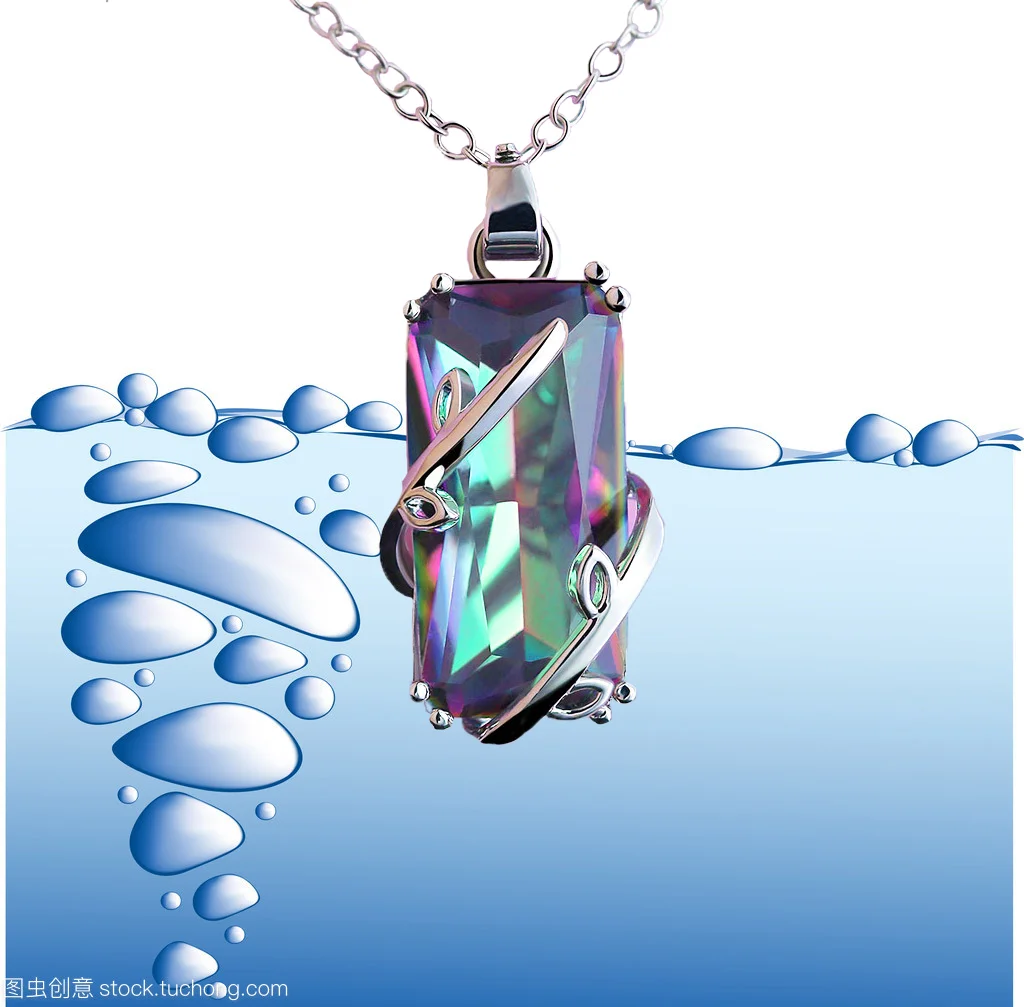 

Elegant beauty necklace, exquisite color anti-zirconium necklace, European and American cross-border topaz leaf R3