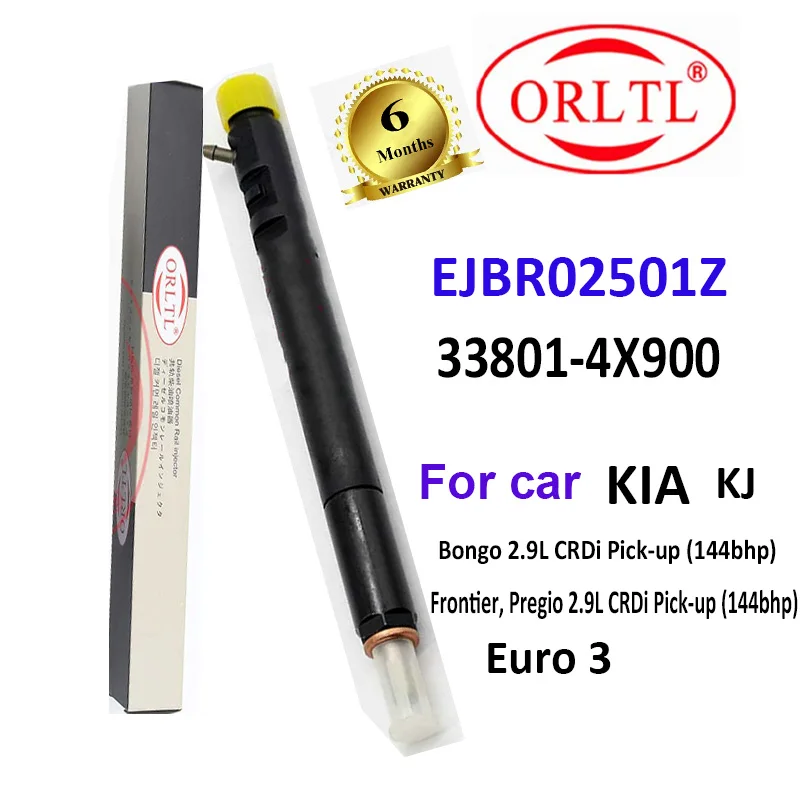 

ORLTL EJBR02501Z 33801-4X900 Fuel Injection Diesel Fuel Injector R02501Z For Delphi Bongo 2.9L 338014X900