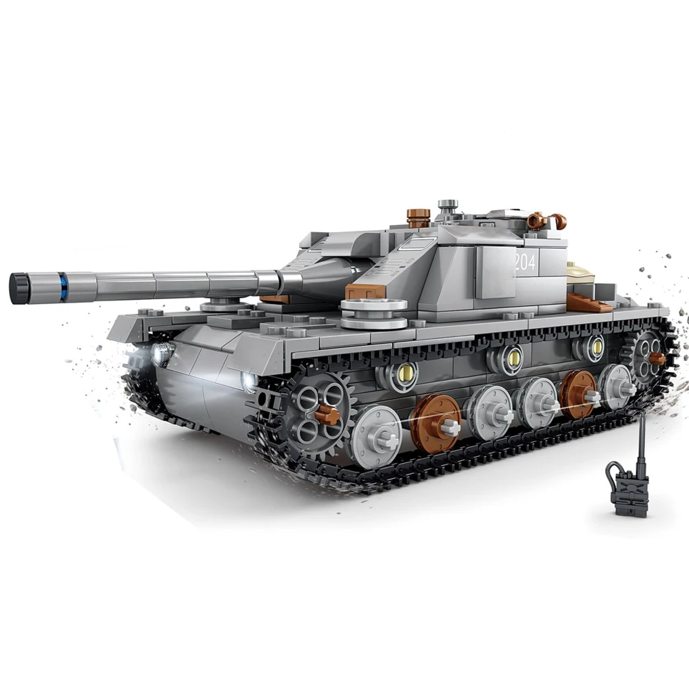 

2021 Military Army World War II WW2 SWAT City Police Soldier Germany Tank Building Block MOC Model DIY Bricks Toys
