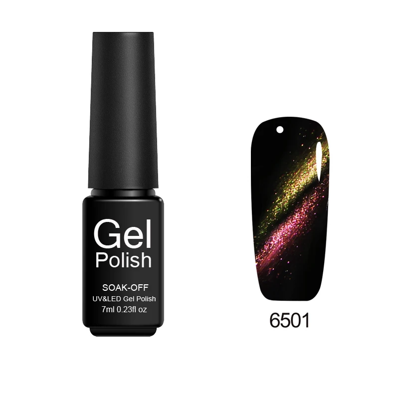 Гель-лак для ногтей Verntion Блестящий лак кошачий глаз 5D база счастливый