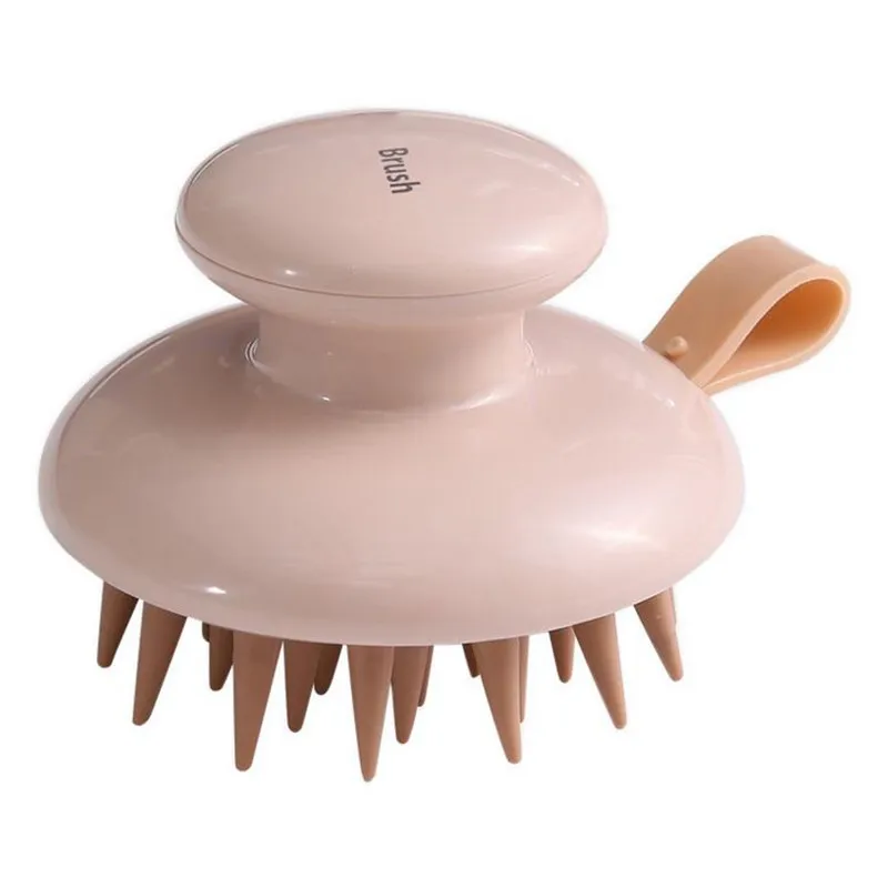 1PC Silicone Head Body Scalp Massage Brush Silicone Shampoo Brush Hair Washing Comb Shower Brush Bath SPA Massage Brush 20# images - 6