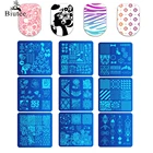 Шаблон для штамповки ногтей BIUTEE, 33 типа, пластины для штамповки ногтей, с изображением кружева, цветка, дерева, температуры, трафареты изображений