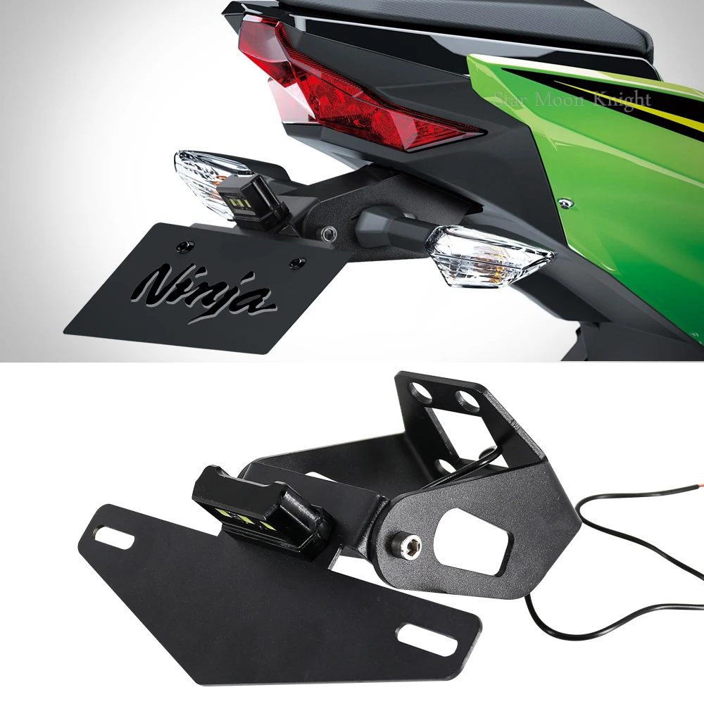 

Motorcycle License Plate Holder Bracket Frame Tail Tidy Fender Eliminator For Kawasaki Ninja 400 Ninja400 Z400 2017 2018 2019 20