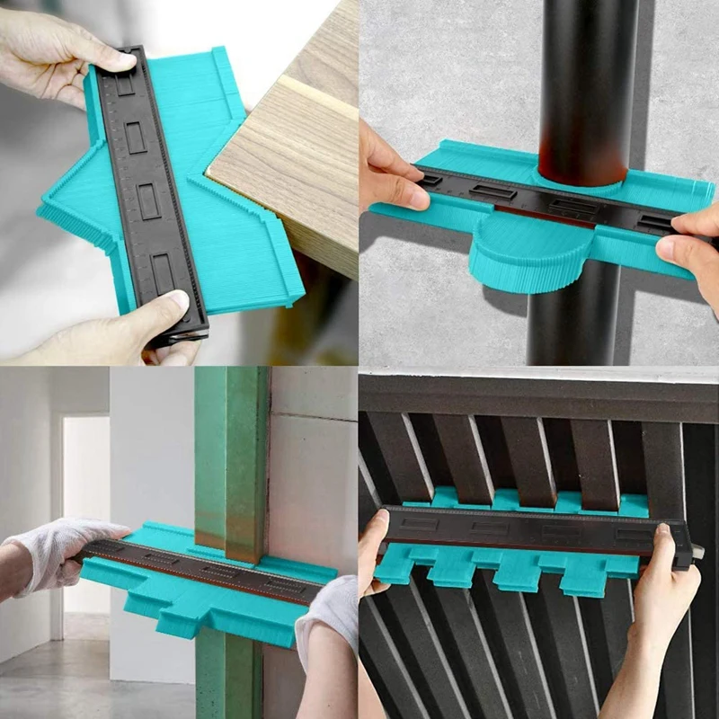 

10 Inch Contour Gauge Duplicator with Lock, Widen Shape Duplication Gauge Tool Irregular Curved Odd Shapes