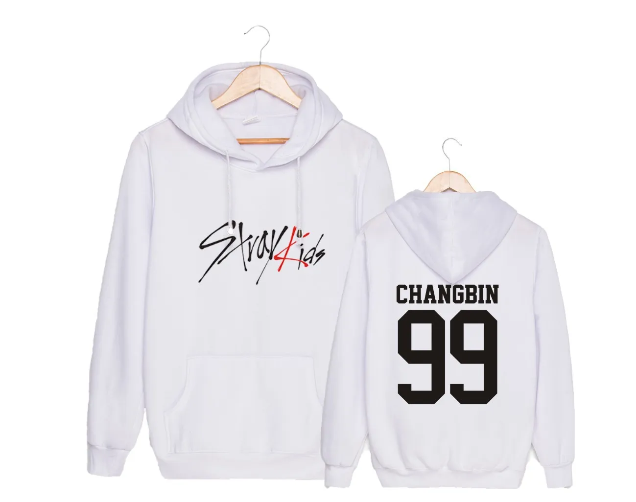 Straykids/модный детский пуловер с капюшоном, бархатный пуловер больших размеров для мужчин и женщин
