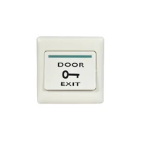 10 pcs night visible door exit button automatically restroration push release for access control system no output signal