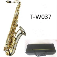 professional quality tenor bb saxophone nickel plated silver surface gold key b flat sax with mouthpiece reeds accessories