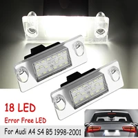 2pcs error free led number license plate light lamp for audi a4 s4 b5 s5 b5 a3 s3