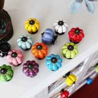 new ceramic pumpkin handles cute cabinet knobs for kitchen furniture handles vintage shooter wardrobes for clothes furniture
