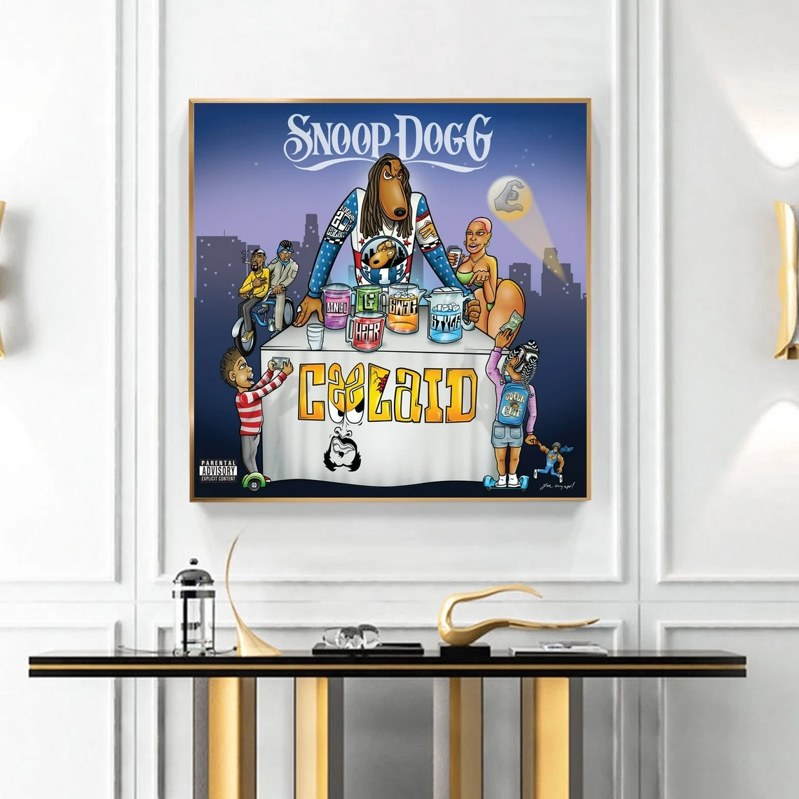 Фото Snoop Dogg Coolaid Music Album Poster Canvas Art Print Home Decoration Wall Painting (No Frame) №3