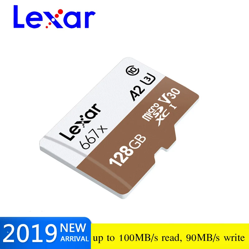 Оригинальная карта памяти Lexar Micro SD SDXC 128 ГБ высокая скорость до 100 м/с Class10 667x