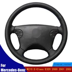 Чехол рулевого колеса автомобиля искусственная кожа, сшитая вручную, для Mercedes-Benz W210 E-Class E320 2000 2001 2002, аксессуары