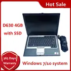 2021 хит! Диагностический ноутбук для Dell D630 4 Гб, профессиональная поддержка Wi-Fi может работать с программным обеспечением для ремонта автомобилей Alldata MB star C4 C5