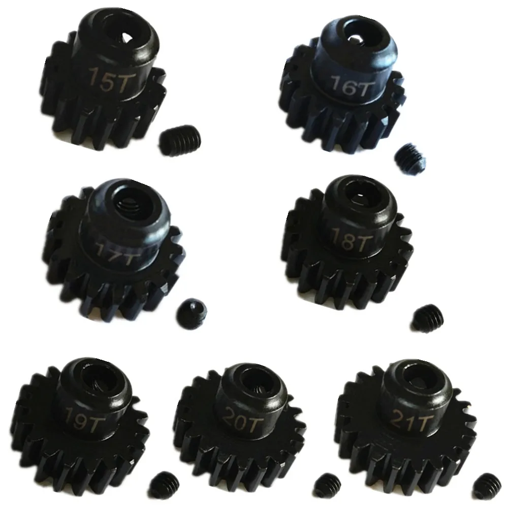 Стальная шестерня 15T 16T 17T 18T 19T 20T 21T M1 (вал 5 мм) для Traxxas XMAXX X MAXX 6S 8S|Детали и
