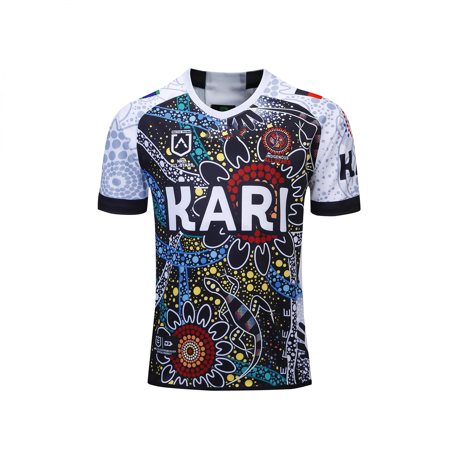 

COZOK Australia All Stars 2019 Men's Indigenous Jersey Rugby Sport Shirt S-5XL