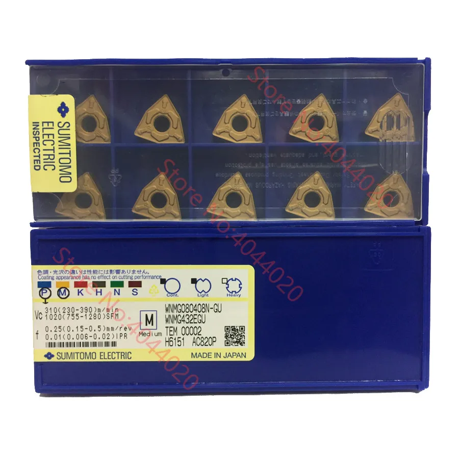 WNMG080412N-GU AC630M WNMG433EGU Sumitomo 10 шт. качественные товары новый оригинальный | Инструменты
