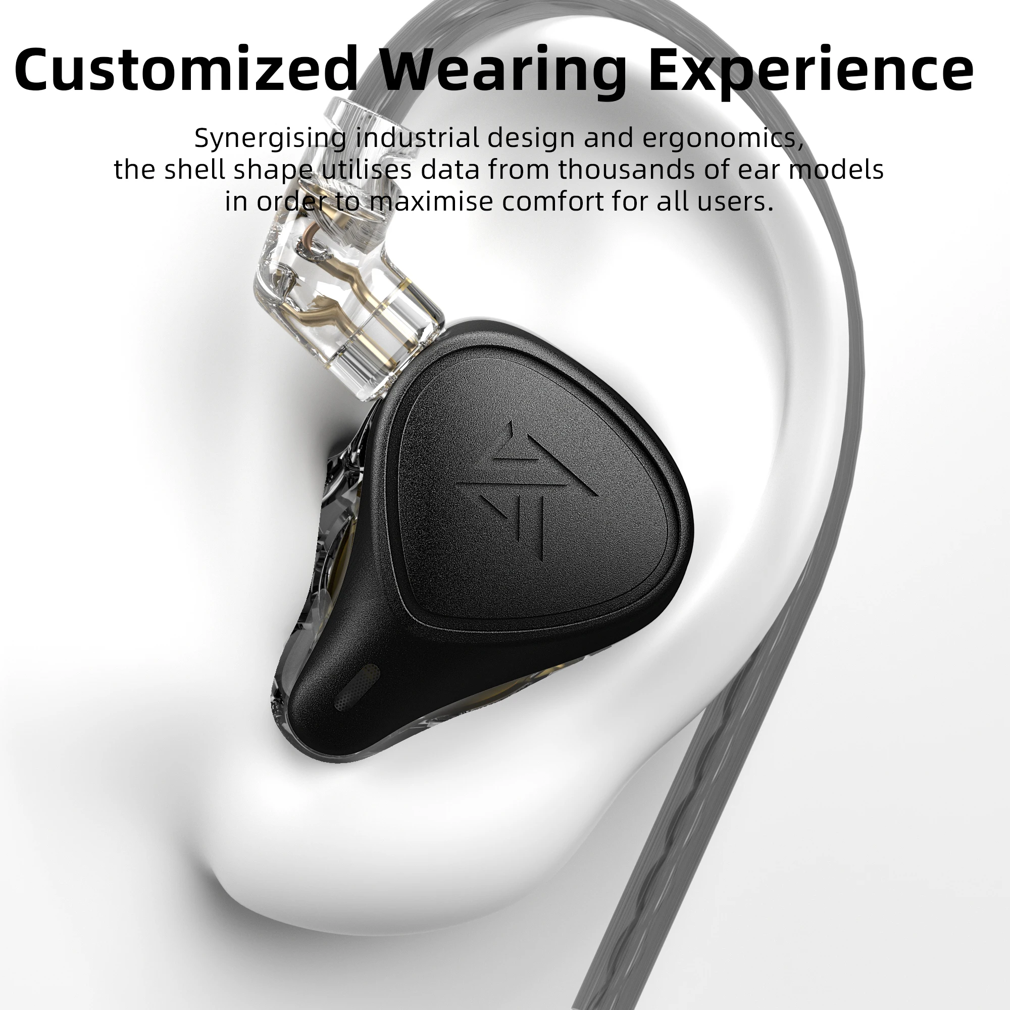 Внутриканальные наушники KZ x Crinacle CRN(ZEX Pro) гарнитура HIFI Электростатическая