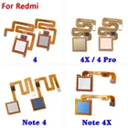 Оригинальный сканер для Xiaomi Redmi Note 4 4x Pro Prime Plus, глобальная кнопка Home, назад, сканер отпечатков пальцев, датчик отпечатков пальцев, гибкий кабель, лента