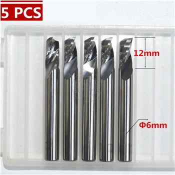 5PCS 6mm * 12mm бесплатная доставка CNC деревянные инструменты твердосплавная Концевая