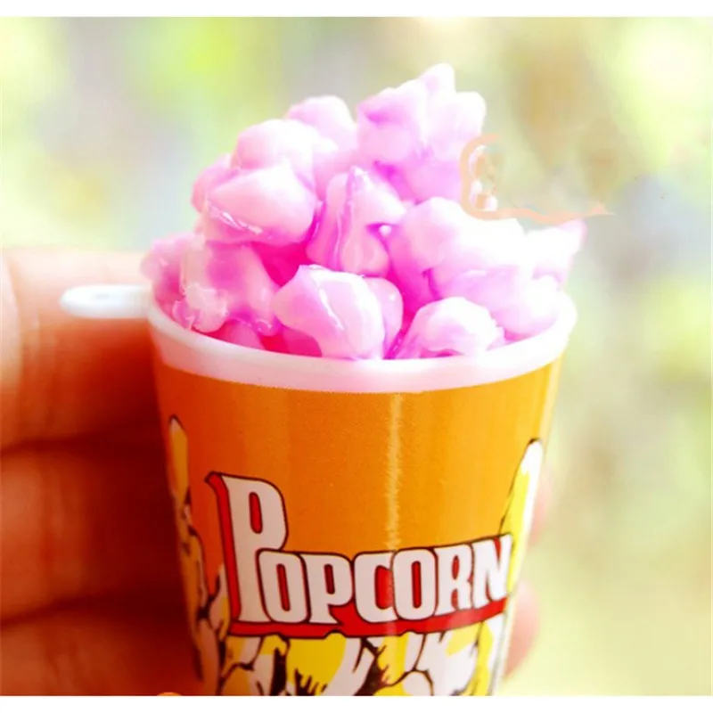 

DIY Dollhouse Miniature For Home Decor MINI 1/6 A Bucket Of Popcorn Toy