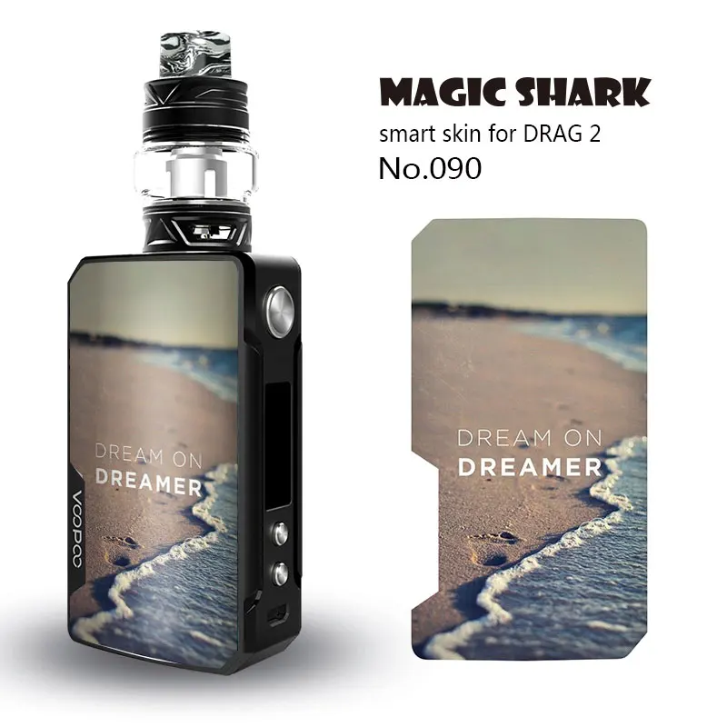 Волшебная Акула цветок Череп Кошка Sanke Модный чехол наклейка пленка для Voopoo Drag